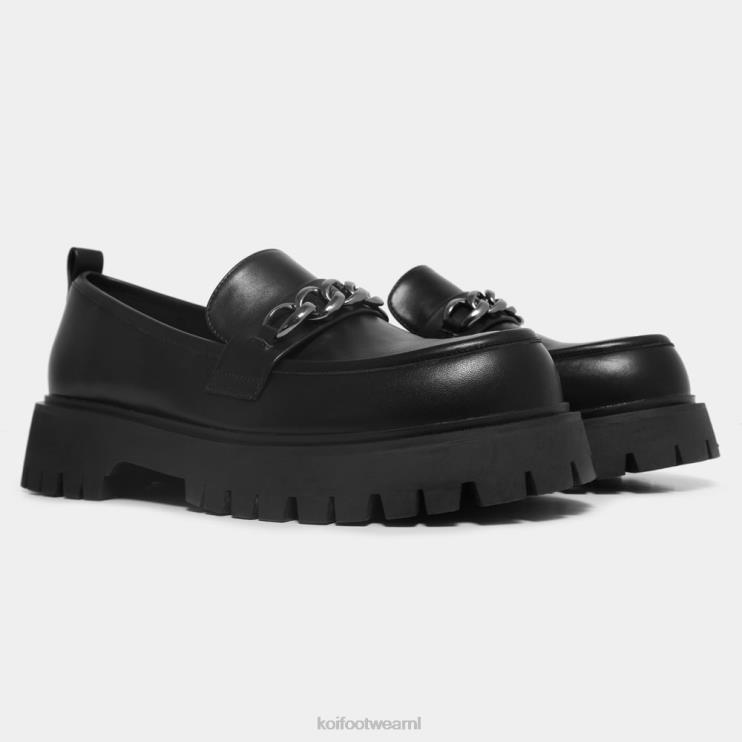 KOI footwear NL - zwart Heren KOI footwear Shenron-loafers met ketting 4T600200