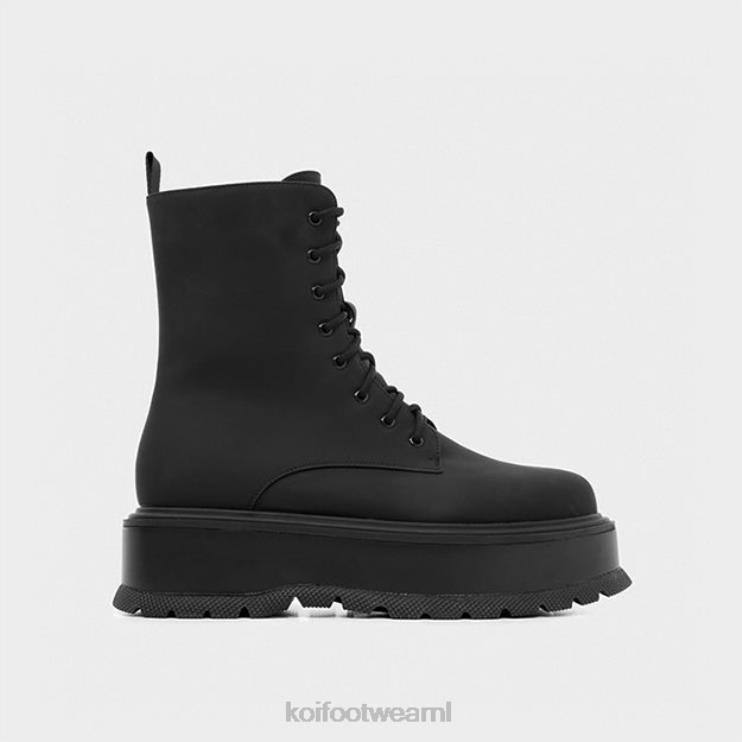 KOI footwear NL - zwart Heren KOI footwear enkellaarzen met gieterijplatform 4T600192