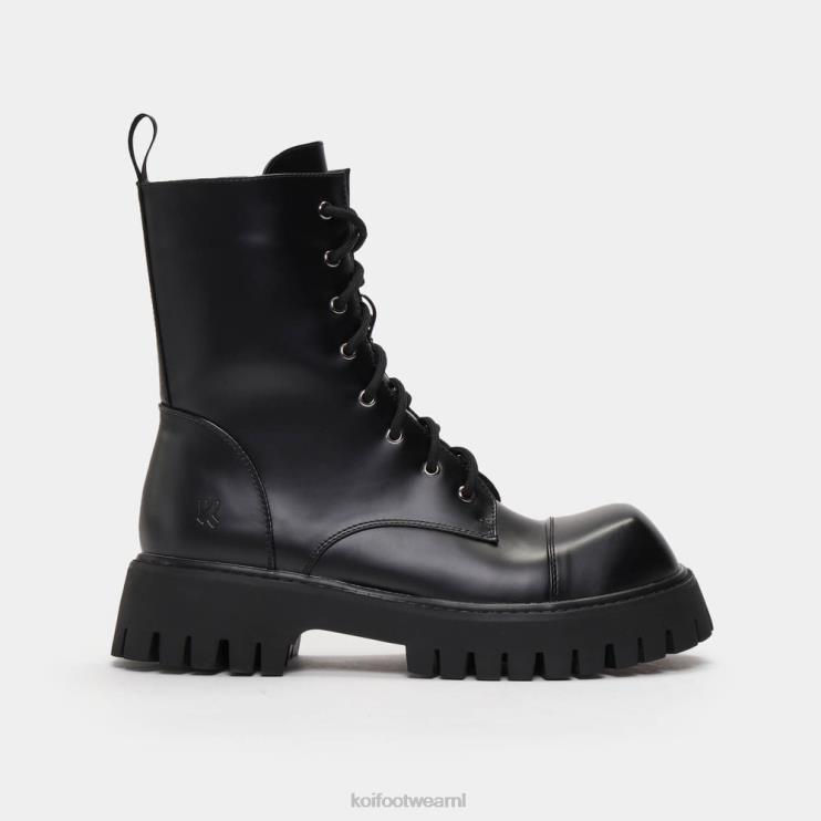 KOI footwear Nederland - zwart Heren KOI footwear Gimli veterlaarzen met vierkante neus 4T600193