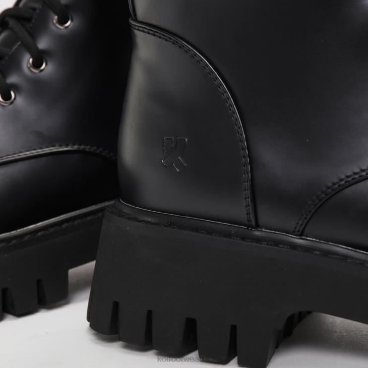 KOI footwear Nederland - zwart Heren KOI footwear Gimli veterlaarzen met vierkante neus 4T600193