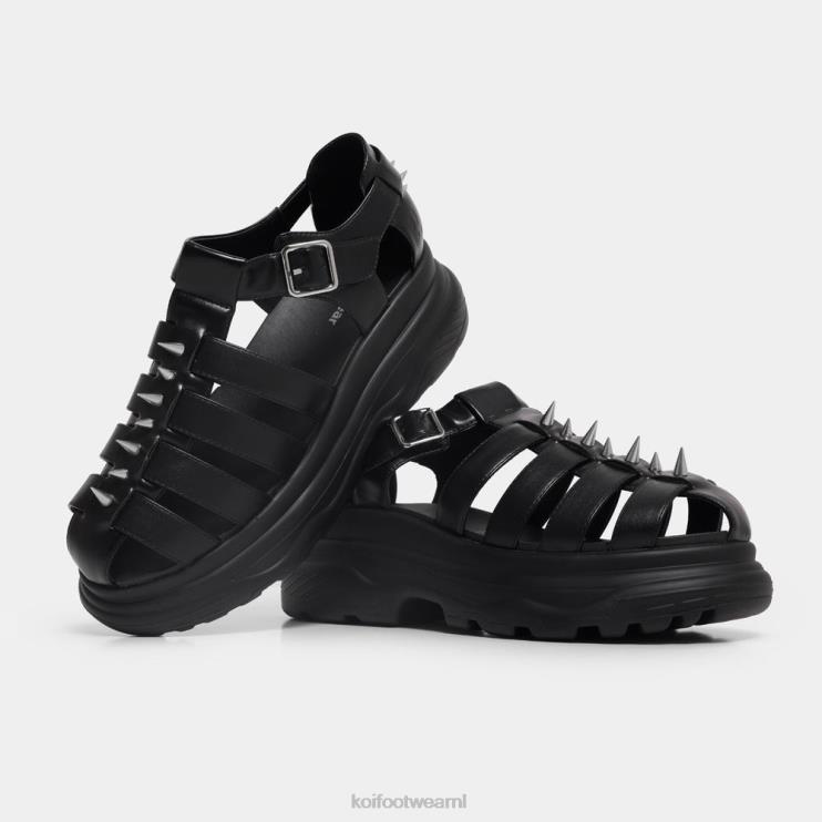 KOI footwear NL - zwart Heren KOI footwear enclave dikke sandalen met puntige punten 4T600214