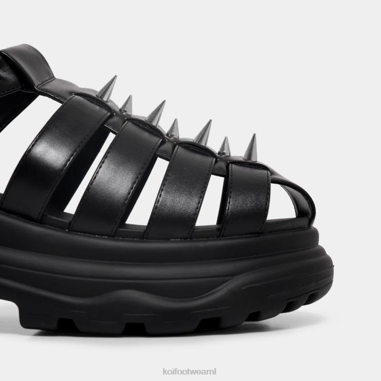 KOI footwear NL - zwart Heren KOI footwear enclave dikke sandalen met puntige punten 4T600214