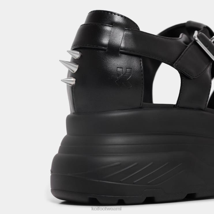 KOI footwear NL - zwart Heren KOI footwear enclave dikke sandalen met puntige punten 4T600214