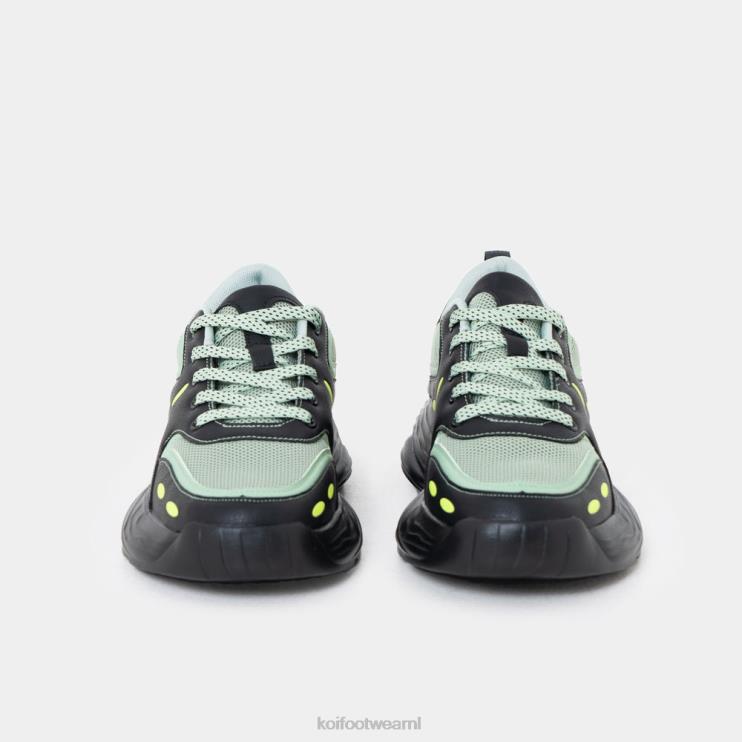 KOI footwear NL - groente Heren KOI footwear Acre cities dikke sneakers 4T600210