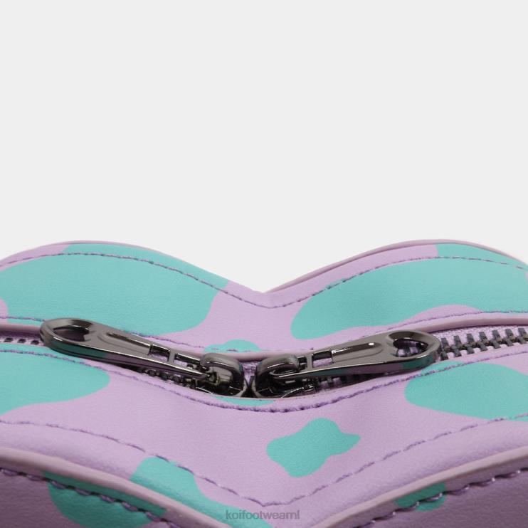 KOI footwear Nederland - paars vrouwen KOI footwear funky stad tas met lila koeienprint 4T600171