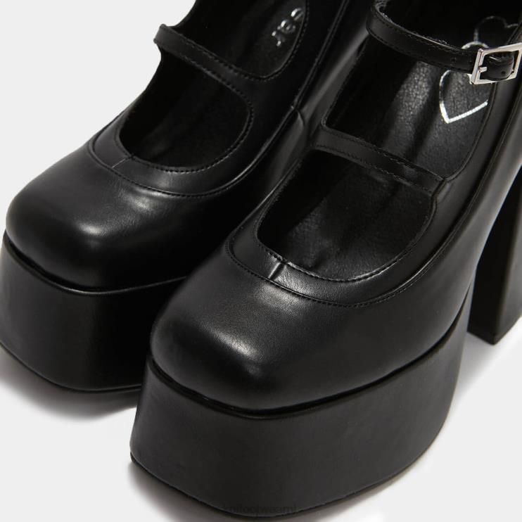 KOI footwear NL - zwart vrouwen KOI footwear Gurren platform hakken met bandjes 4T60044