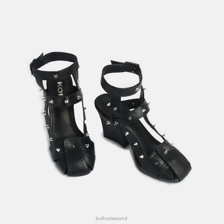 KOI footwear NL - zwart vrouwen KOI footwear chaos blades hakken met bandjes 4T60034