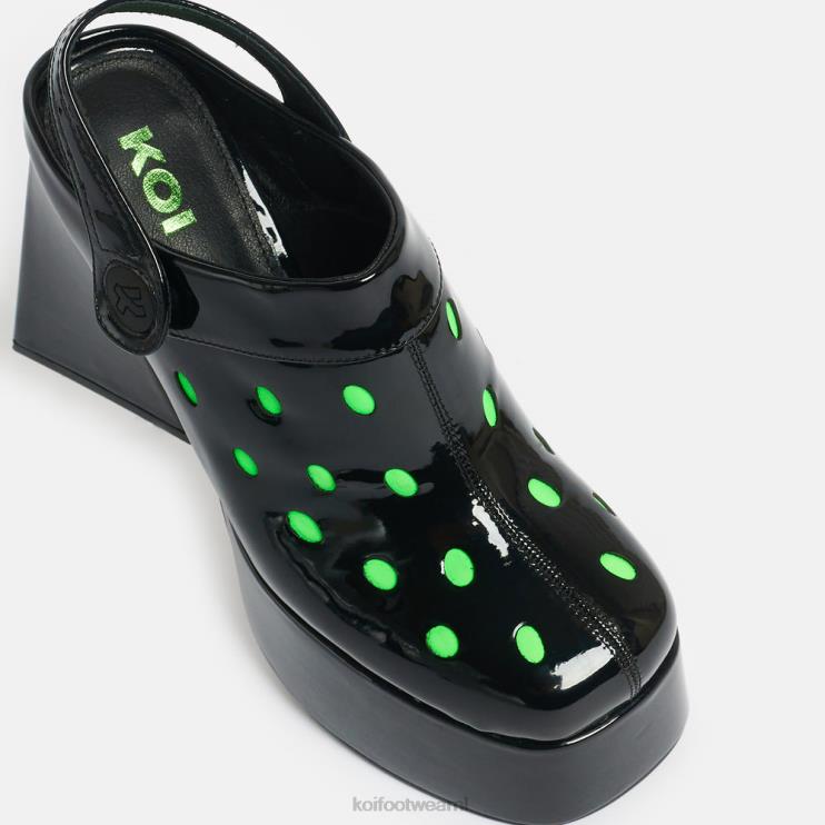KOI footwear NL - zwart vrouwen KOI footwear galactische boom neon buitenaardse hakken 4T60038