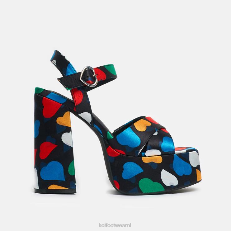 KOI footwear NL - zwart vrouwen KOI footwear zwarte suikerzak platform hakken 4T60046