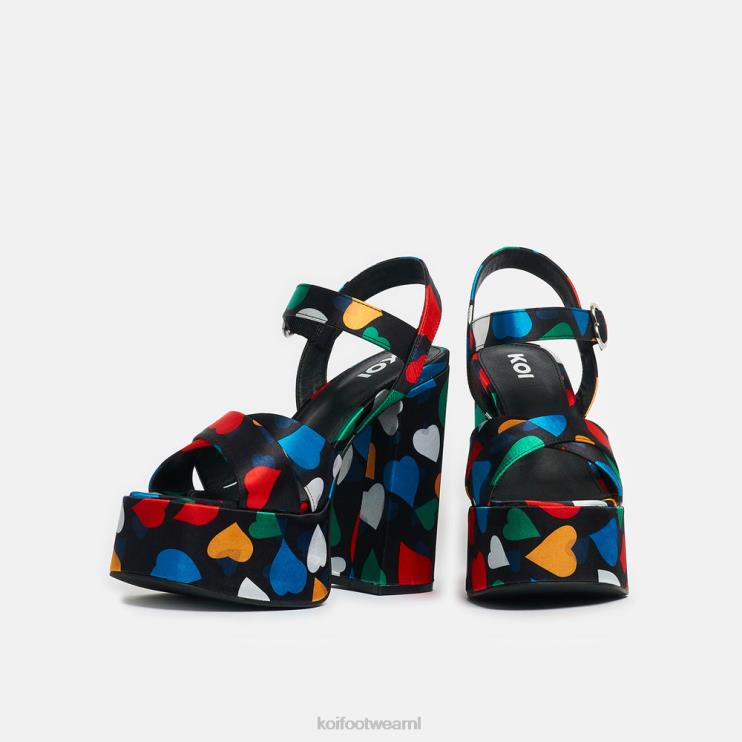 KOI footwear NL - zwart vrouwen KOI footwear zwarte suikerzak platform hakken 4T60046