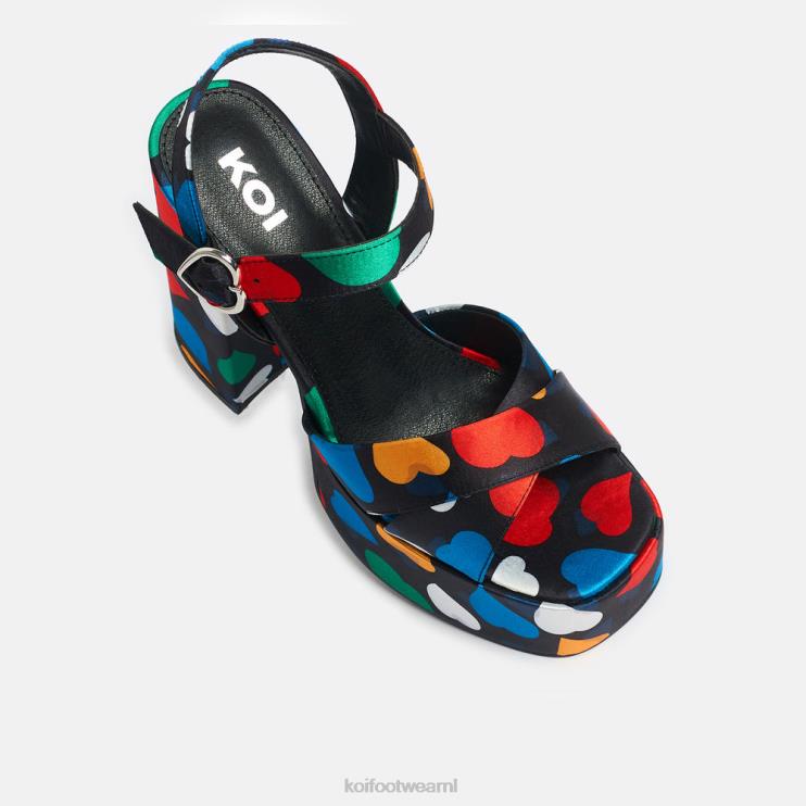 KOI footwear NL - zwart vrouwen KOI footwear zwarte suikerzak platform hakken 4T60046