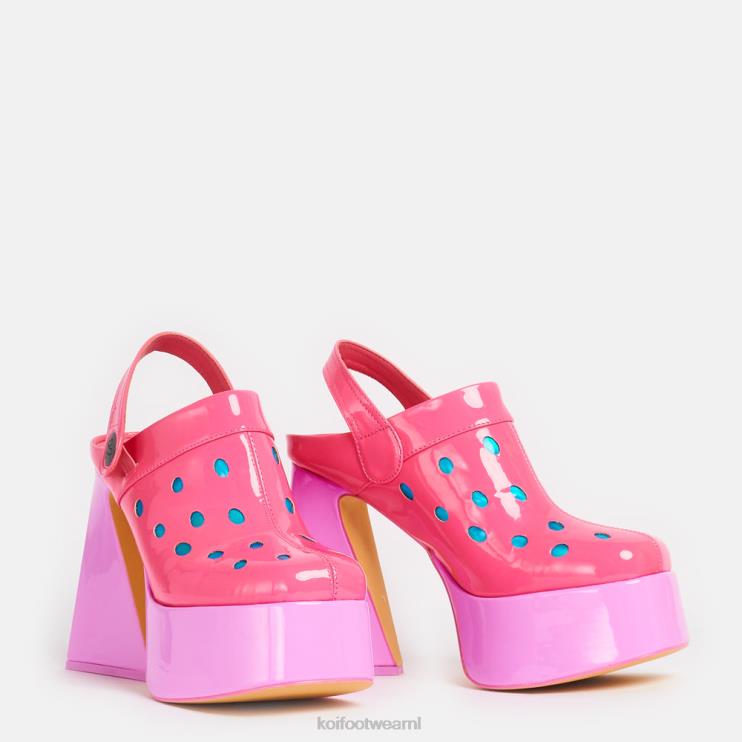 KOI footwear Nederland - roze vrouwen KOI footwear suikerspinpoeder buitenaardse hakken 4T60037