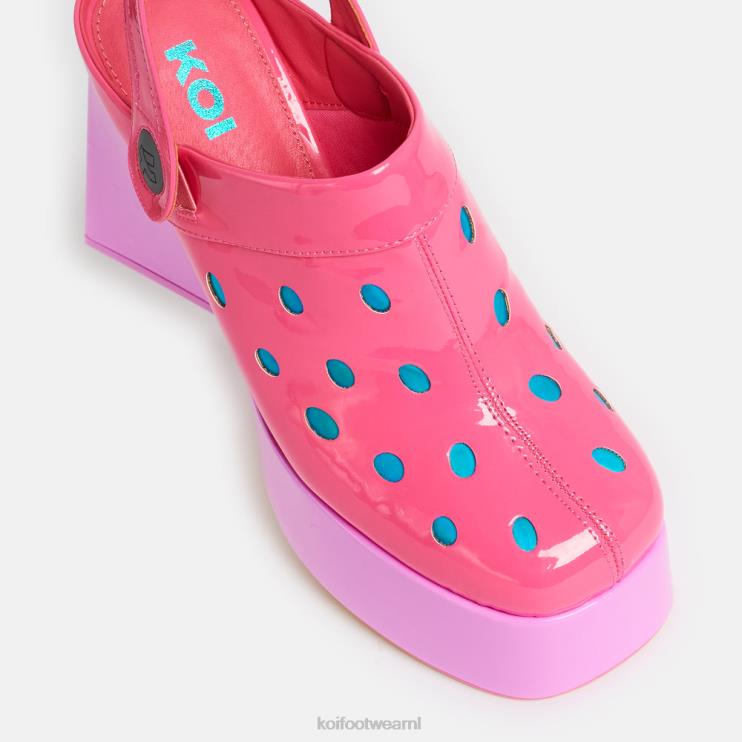 KOI footwear Nederland - roze vrouwen KOI footwear suikerspinpoeder buitenaardse hakken 4T60037