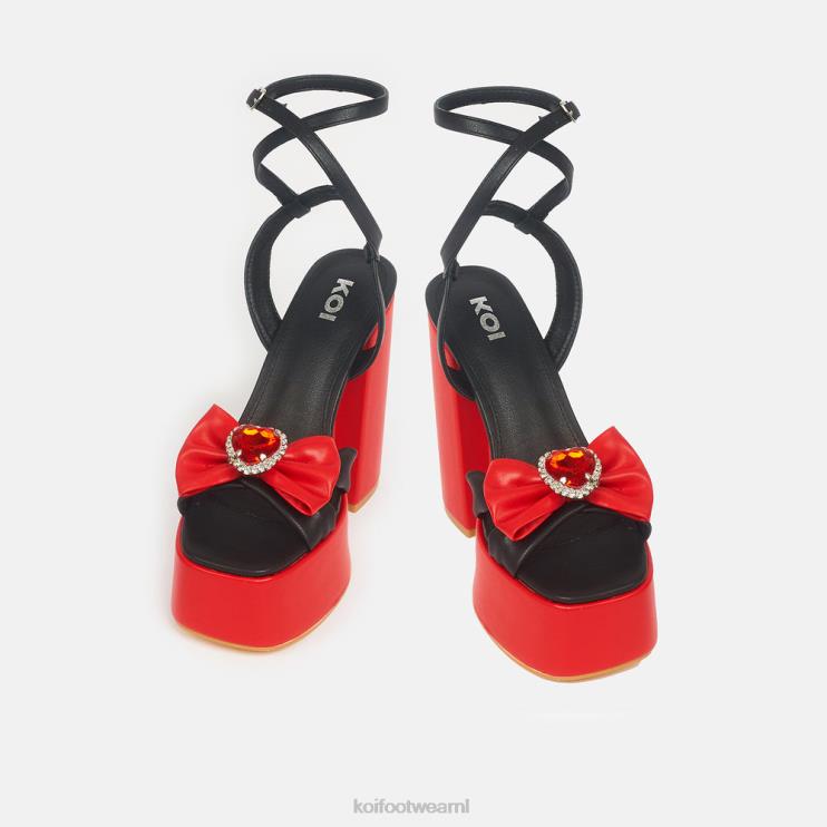 KOI footwear Nederland - zwart vrouwen KOI footwear toegewijde prinses platform hakken 4T60039