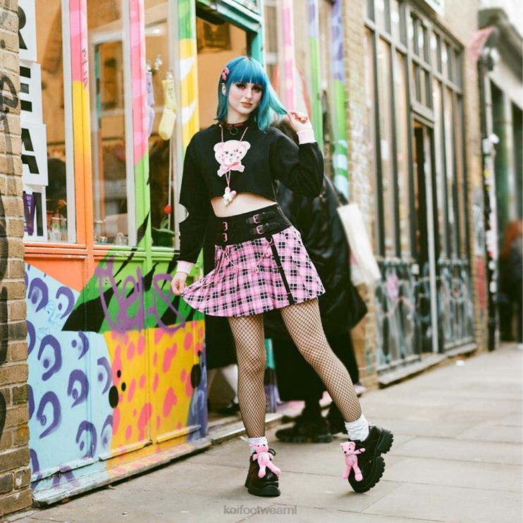 KOI footwear NL - zwart vrouwen KOI footwear Yami tartan rok 4T600160