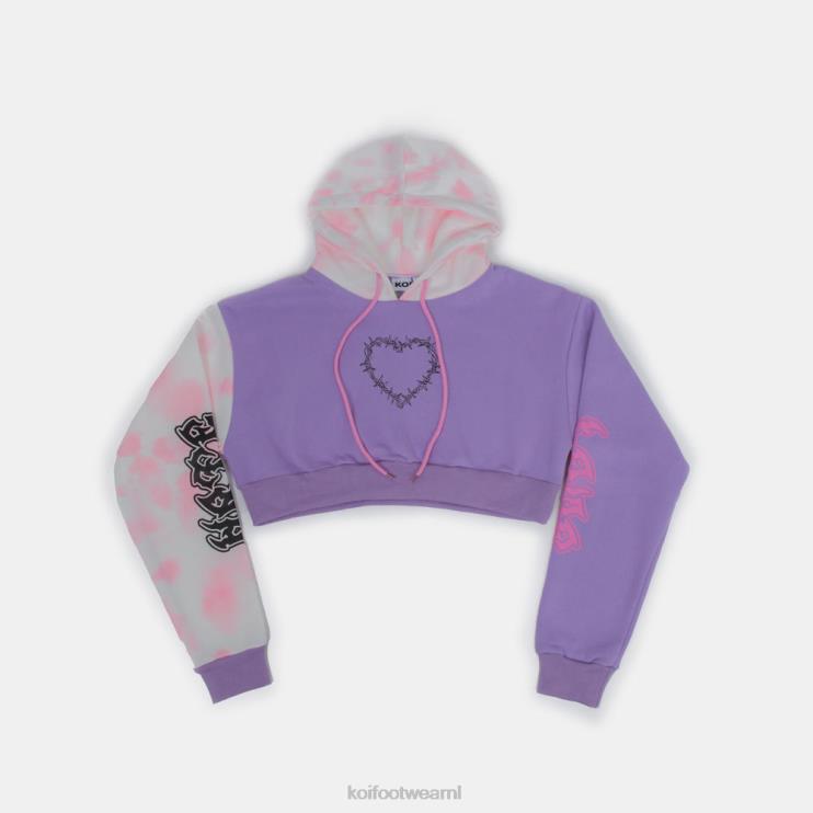 KOI footwear Nederland - paars vrouwen KOI footwear Yami cropped hoodie 4T600157