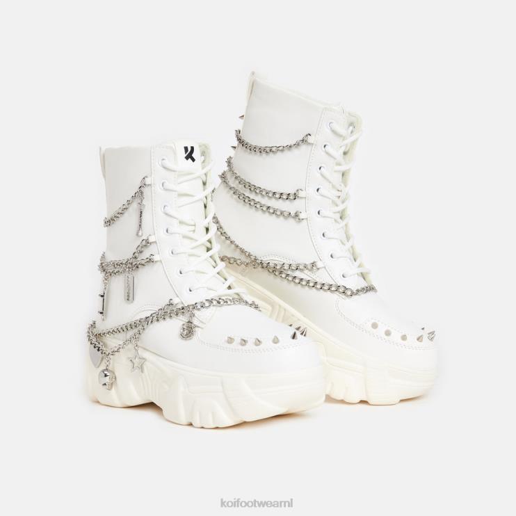 KOI footwear NL - wit vrouwen KOI footwear Catch Mystic Charm-laarzen met baleinen 4T60090