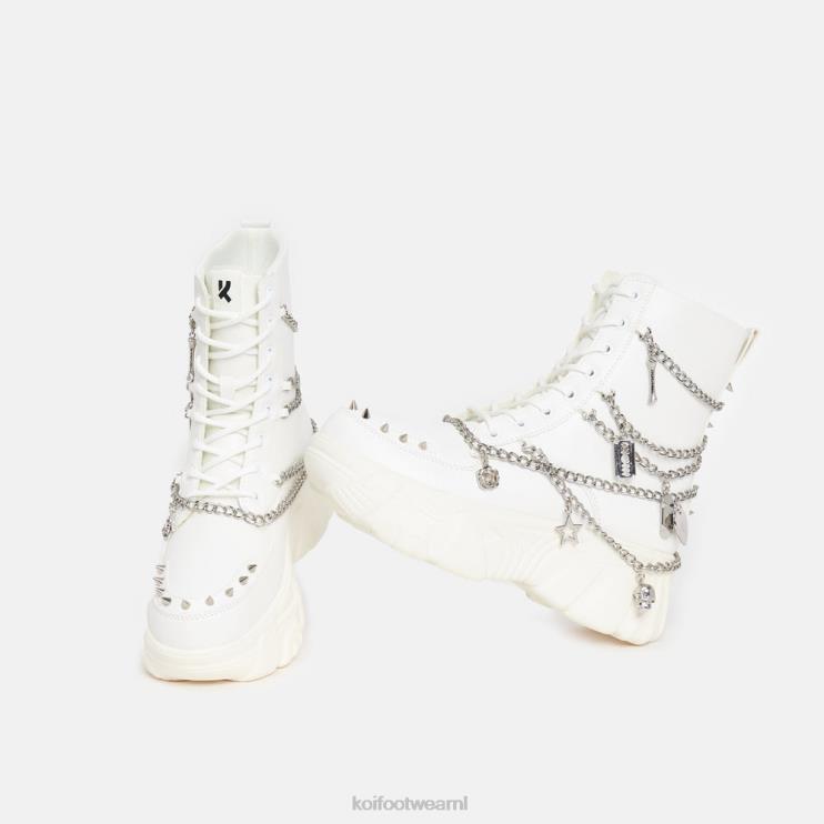 KOI footwear NL - wit vrouwen KOI footwear Catch Mystic Charm-laarzen met baleinen 4T60090