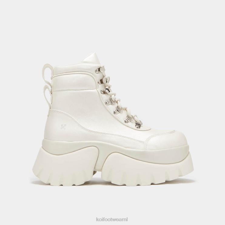 KOI footwear NL - wit vrouwen KOI footwear kleverige platformlaarzen 4T60078