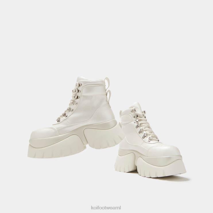 KOI footwear NL - wit vrouwen KOI footwear kleverige platformlaarzen 4T60078