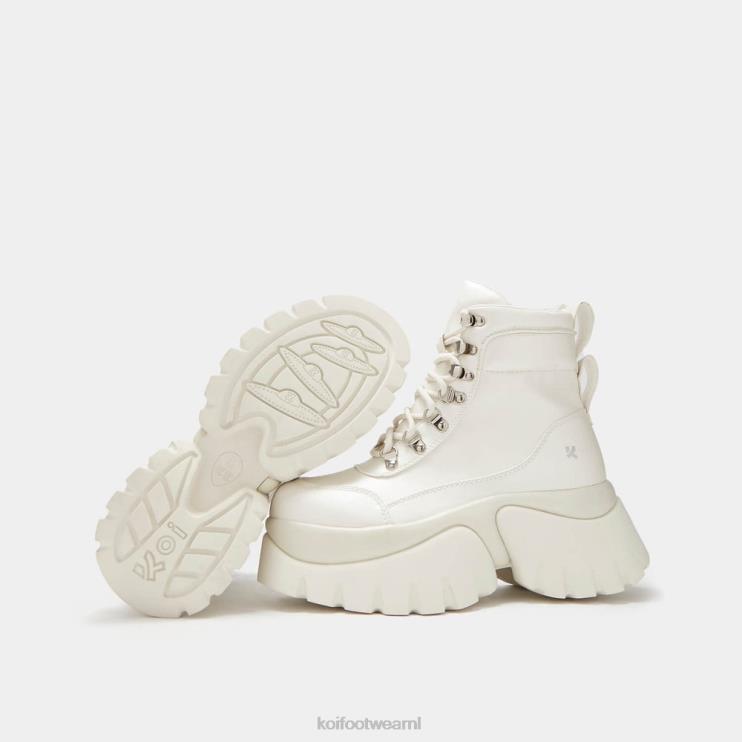 KOI footwear NL - wit vrouwen KOI footwear kleverige platformlaarzen 4T60078