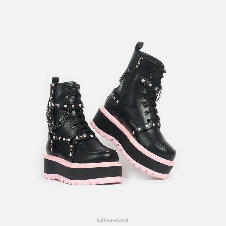 KOI footwear NL - zwart vrouwen KOI footwear mooie tragedie platformlaarzen 4T60086