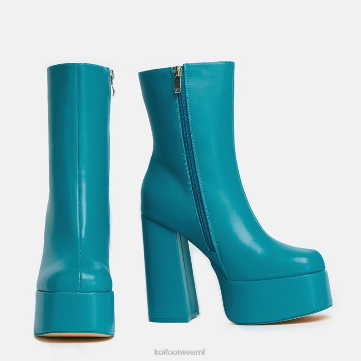 KOI footwear Nederland - blauw vrouwen KOI footwear Lexus stalen platformlaarzen met hak 4T60071