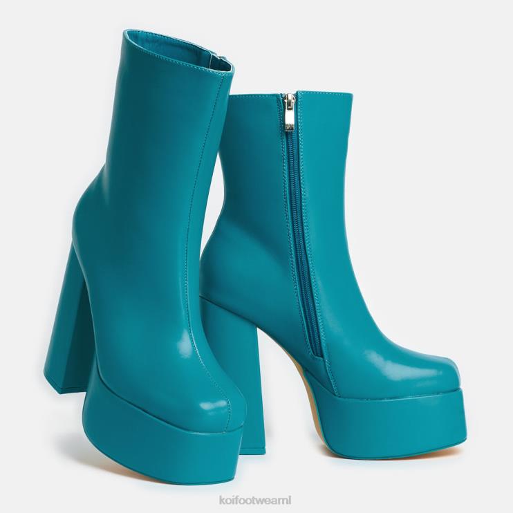 KOI footwear Nederland - blauw vrouwen KOI footwear Lexus stalen platformlaarzen met hak 4T60071