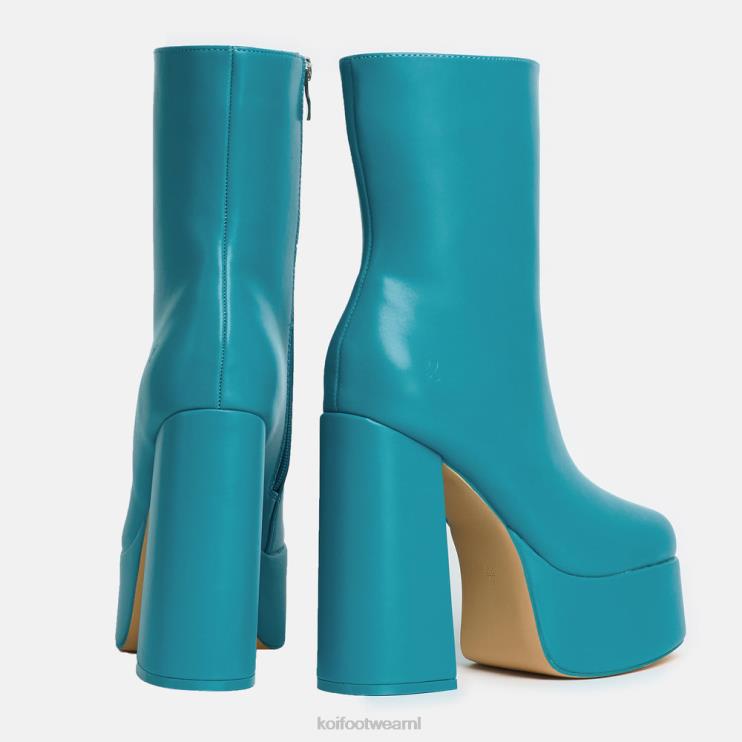 KOI footwear Nederland - blauw vrouwen KOI footwear Lexus stalen platformlaarzen met hak 4T60071