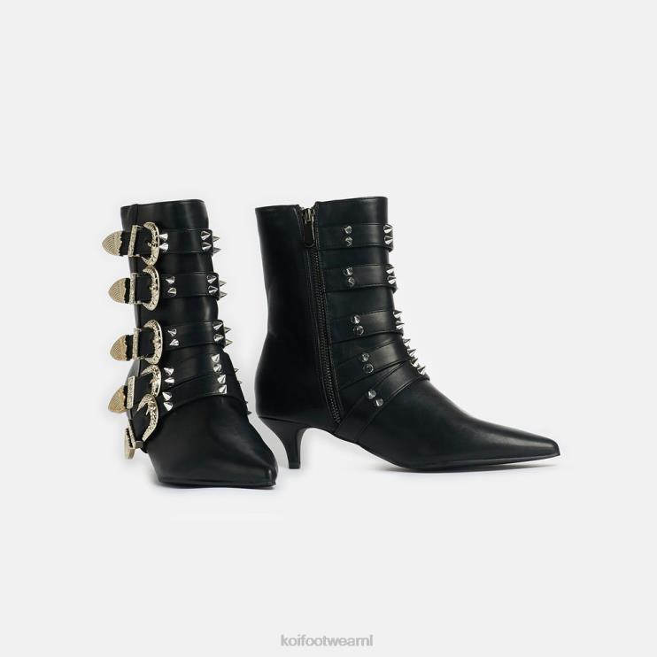 KOI footwear Nederland - zwart vrouwen KOI footwear laarzen met verraderzone-spijkers 4T60087