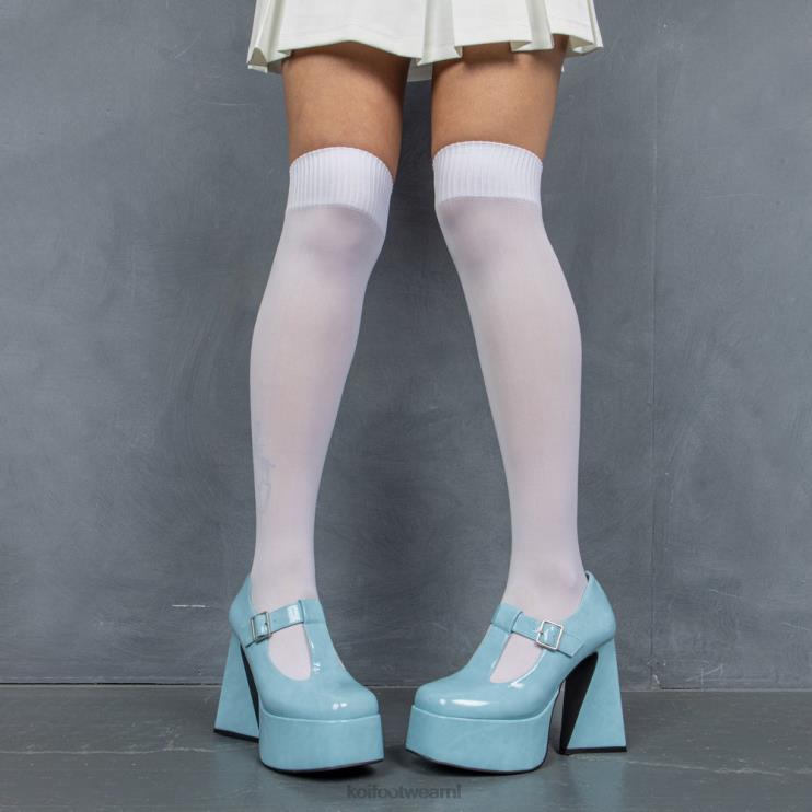 KOI footwear NL - blauw vrouwen KOI footwear bubblegum barstte mary janes met hakken 4T6008