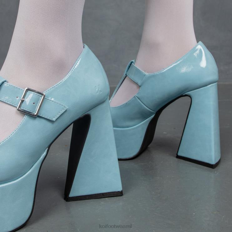 KOI footwear NL - blauw vrouwen KOI footwear bubblegum barstte mary janes met hakken 4T6008
