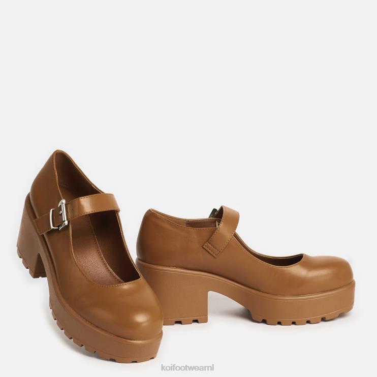 KOI footwear NL - oranje vrouwen KOI footwear tira mary janes \'verbrande editie\' 4T60012