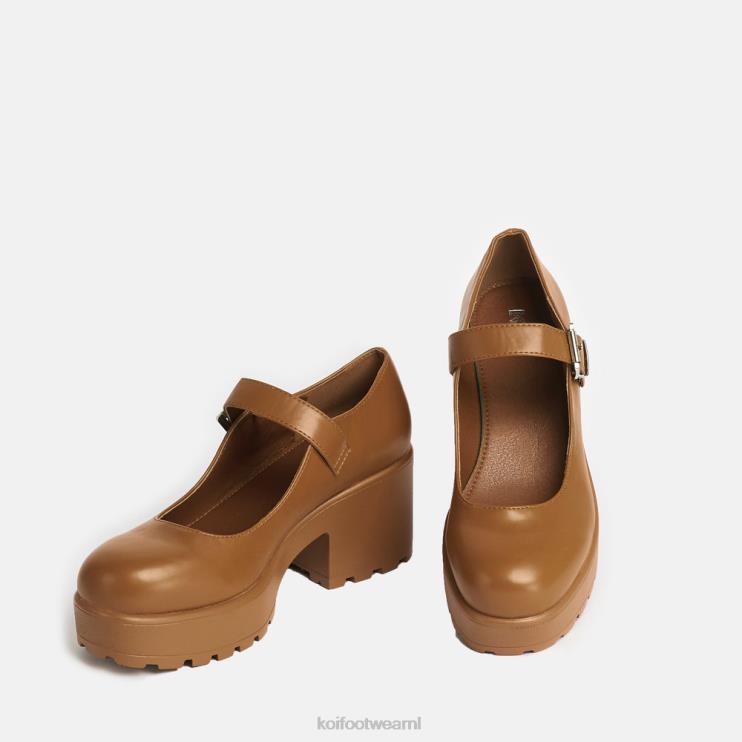 KOI footwear NL - oranje vrouwen KOI footwear tira mary janes \'verbrande editie\' 4T60012