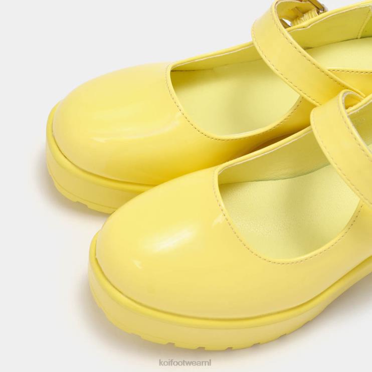 KOI footwear Nederland - geel vrouwen KOI footwear tira mary janes \'sunshine editie\' 4T60011