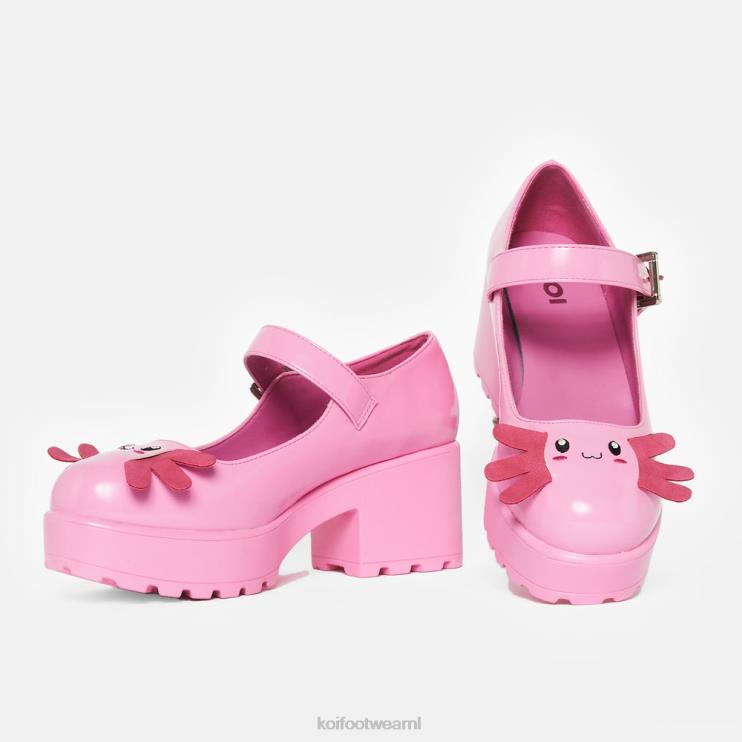 KOI footwear Nederland - roze vrouwen KOI footwear tira mary janes \'azteekse axolotl editie\' 4T60023