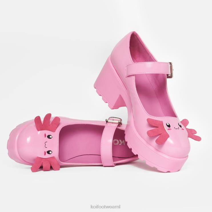 KOI footwear Nederland - roze vrouwen KOI footwear tira mary janes \'azteekse axolotl editie\' 4T60023