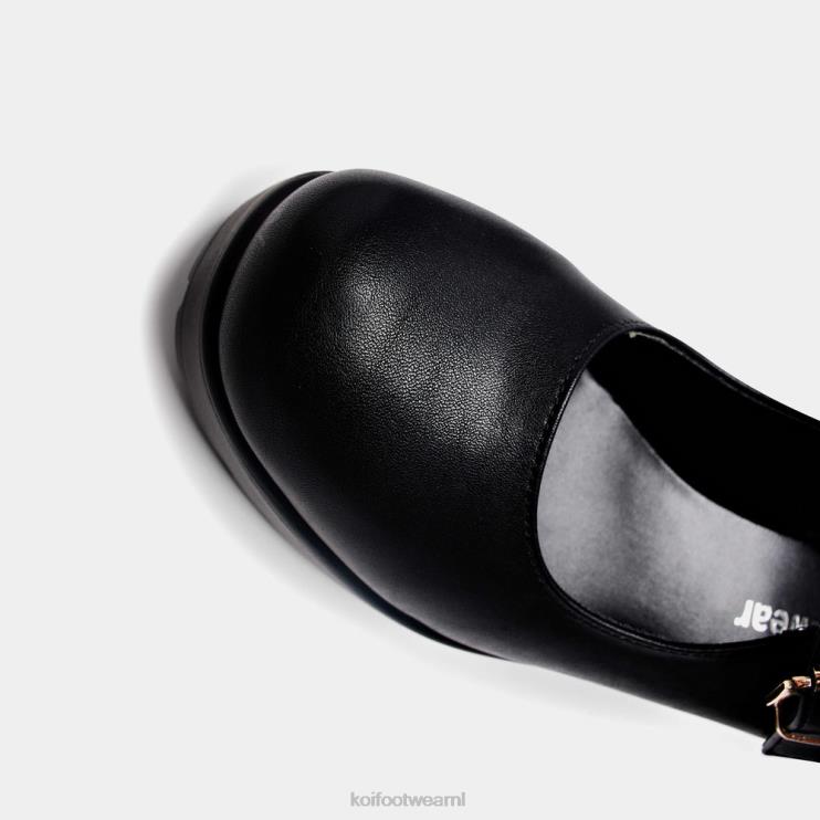KOI footwear Nederland - zwart vrouwen KOI footwear tira wijde pasvorm mary janes \'kunstleer editie\' 4T60025