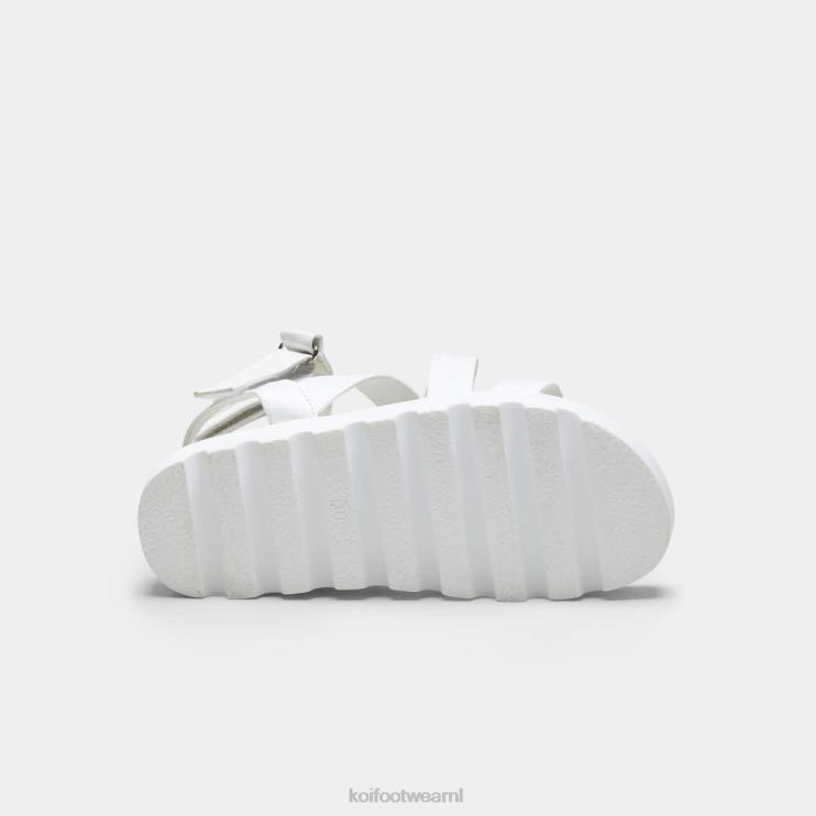 KOI footwear NL - wit vrouwen KOI footwear crix dikke platte sandalen 4T600144