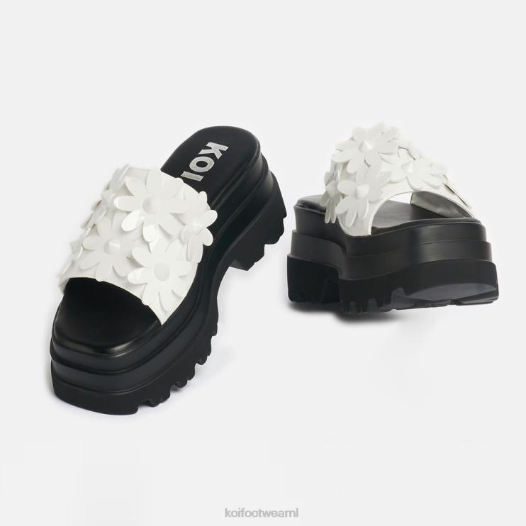 KOI footwear NL - wit vrouwen KOI footwear een geheim sneeuwklokjesarrangement sliders 4T600150