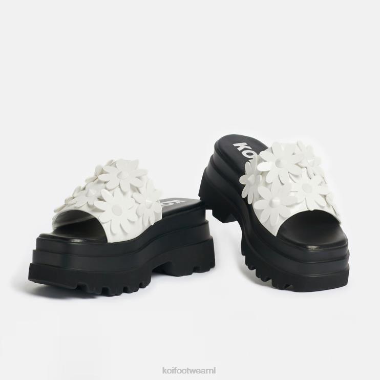 KOI footwear NL - wit vrouwen KOI footwear een geheim sneeuwklokjesarrangement sliders 4T600150