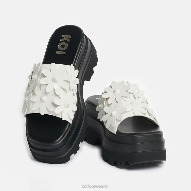 KOI footwear NL - wit vrouwen KOI footwear een geheim sneeuwklokjesarrangement sliders 4T600150