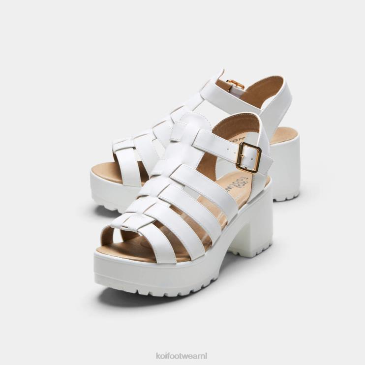 KOI footwear NL - wit vrouwen KOI footwear sii sandalen met bandjes en schoenplaatjes 4T600138