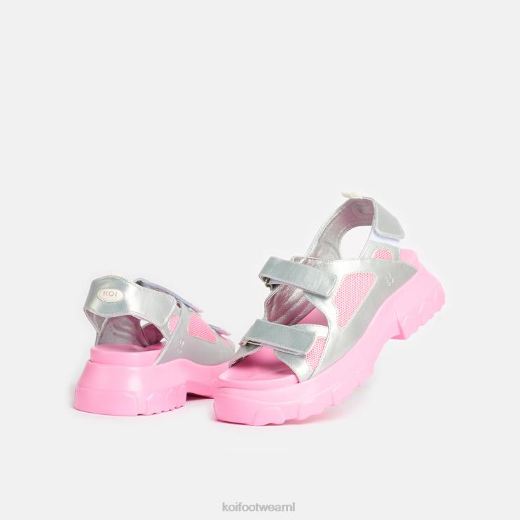 KOI footwear NL - zilver vrouwen KOI footwear Fated Love dikke sandalen 4T600130
