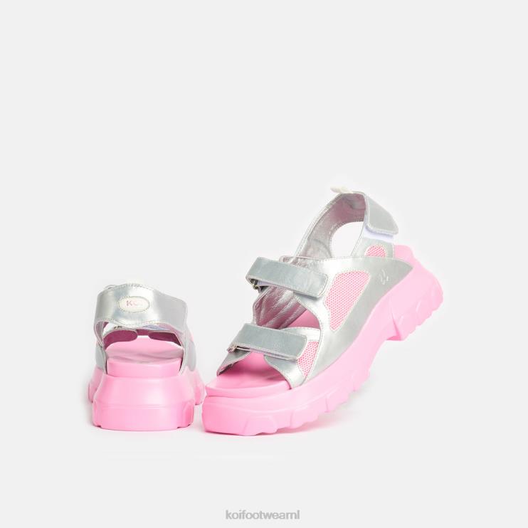 KOI footwear NL - zilver vrouwen KOI footwear Fated Love dikke sandalen 4T600130