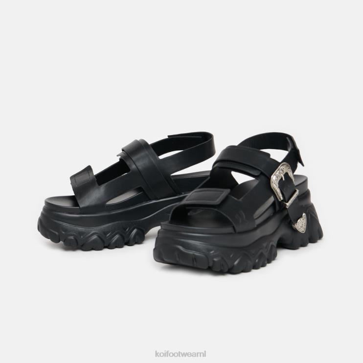 KOI footwear NL - zwart vrouwen KOI footwear stevige ijzeren surveillance sandalen 4T600132