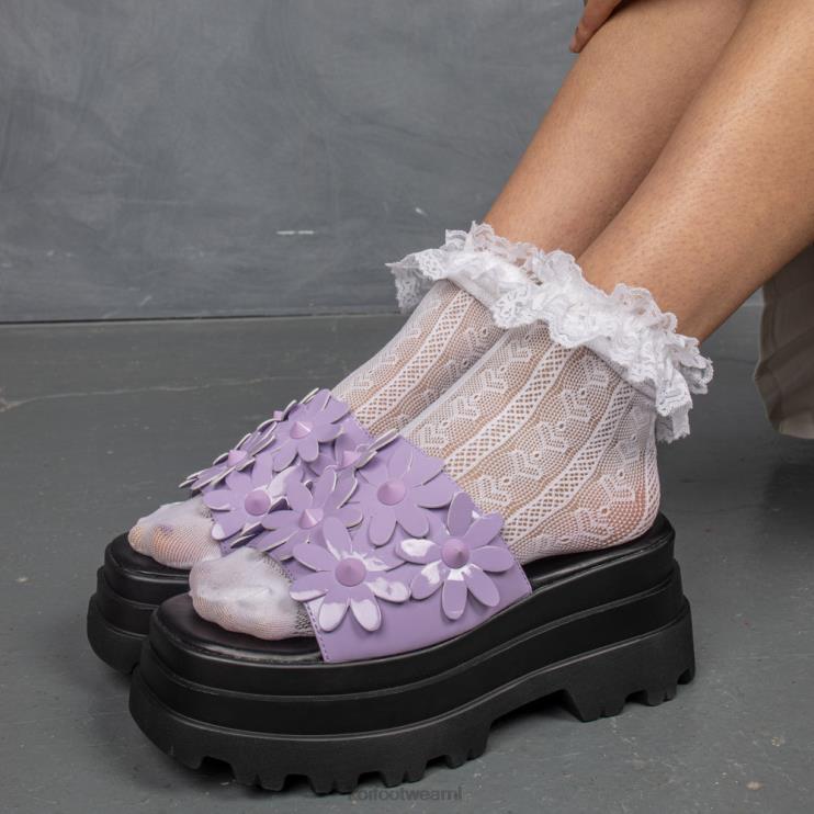 KOI footwear Nederland - paars vrouwen KOI footwear een geheim lavendelarrangement sliders 4T600149