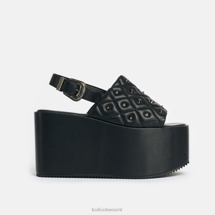 KOI footwear Nederland - zwart vrouwen KOI footwear Imperial web mega-platformsandalen 4T600131