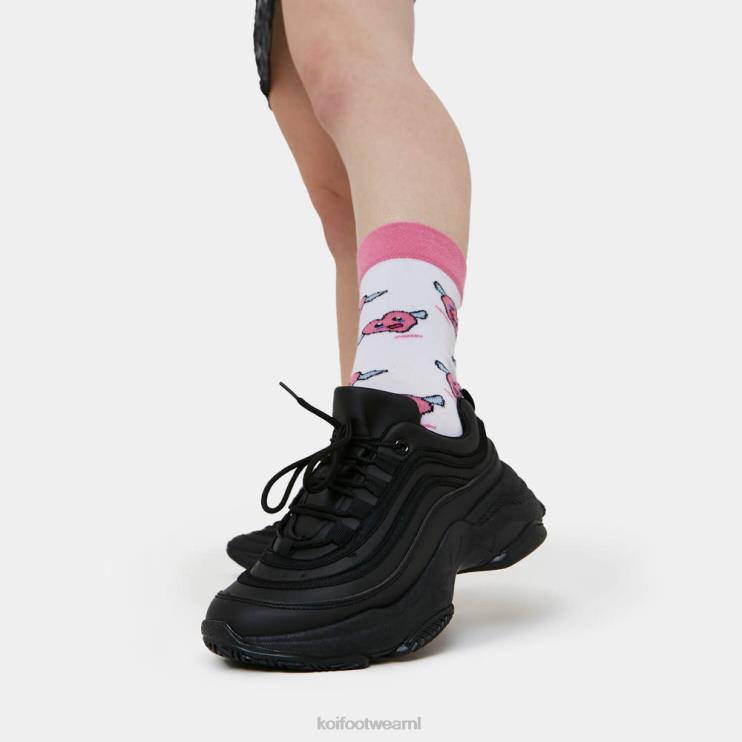 KOI footwear NL - zwart vrouwen KOI footwear Lizzies v2 extra dikke sneakers 4T600120