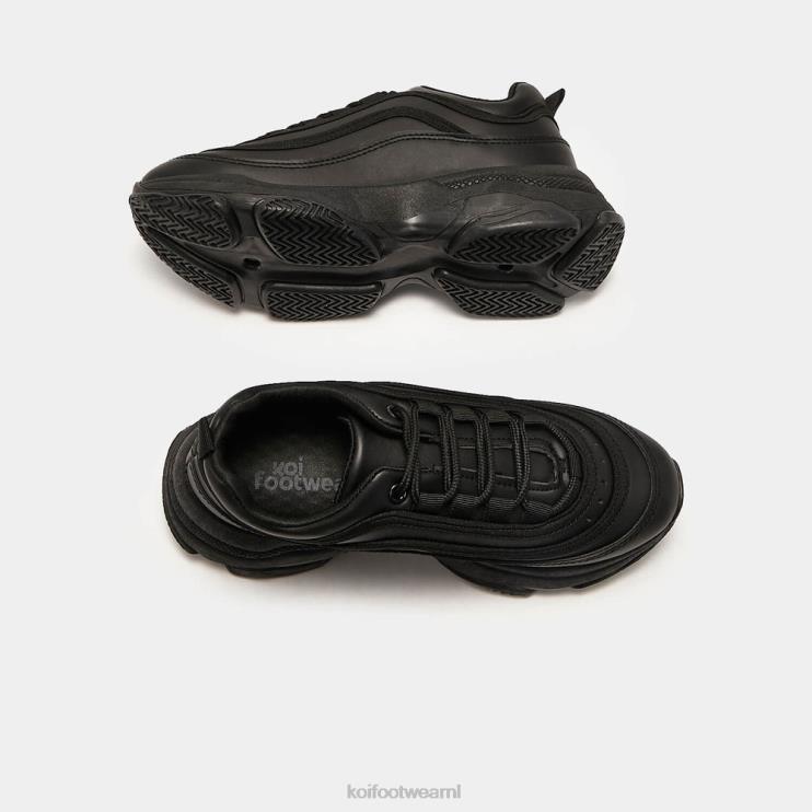 KOI footwear NL - zwart vrouwen KOI footwear Lizzies v2 extra dikke sneakers 4T600120